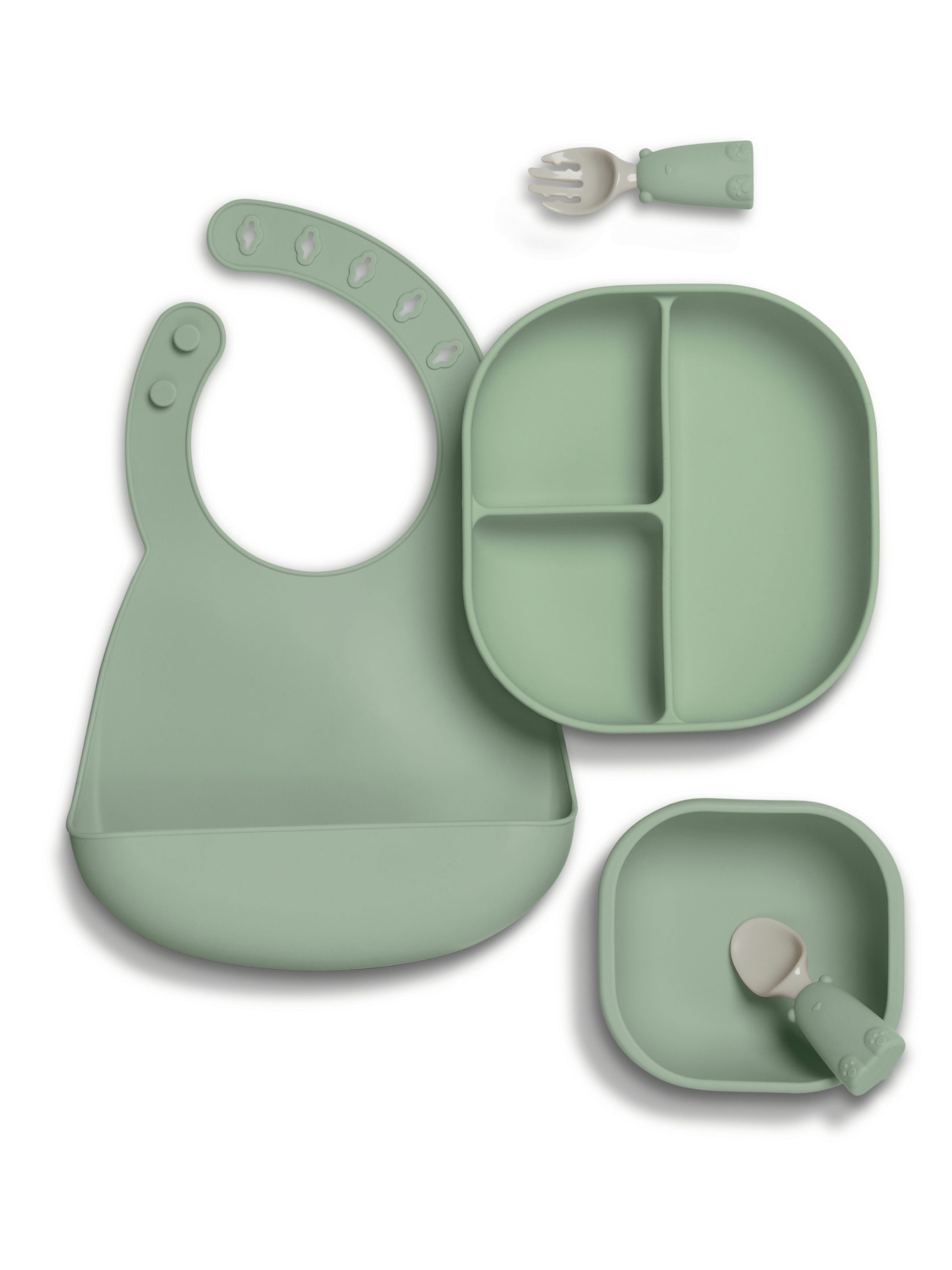 Weaning Set - Kiwi Silicone Meal Kit with Star Teether image number 4